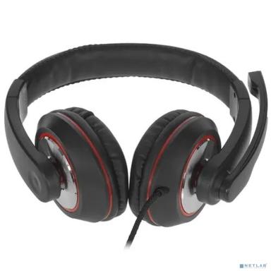 Oklick HS-L390G DRAGON черный/красный 1.8м мониторные оголовье (1100413)