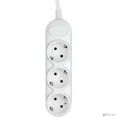 PowerCube Удлинитель (PC-3B-3М) 3.0м, 3 розетки, 16А, без выключателя, белый