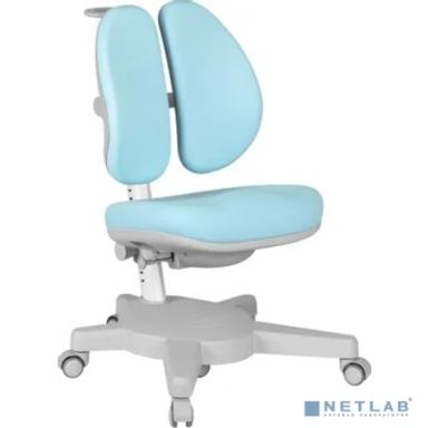 Кресло детское Cactus CS-CHR-3604BL голубой крестов. пластик серый