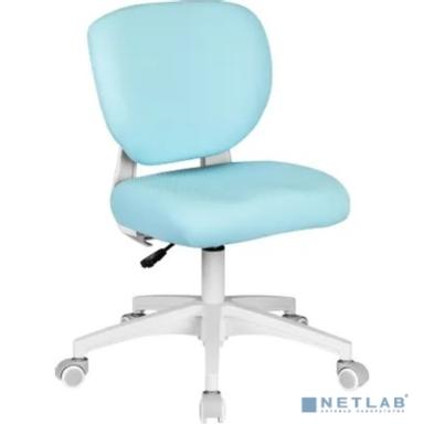 Кресло детское Cactus CS-CHR-3594BL голубой крестов. пластик белый