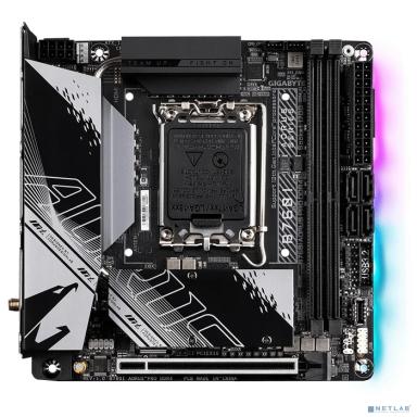 Gigabyte B760I AORUS PRO DDR4 { Socket 1700, Intel®B760, 2xDDR4-3200, HDMI+DP, 1xPCI-Ex16, 4xSATA3(RAID 0/1/5/10), 2xM.2, 8Ch Audio, 2,5GbLan, WiFi, (2+2)xUSB2.0, (5+2)xUSB3.2, (1+1)xUSB3.2 Type-C™, }