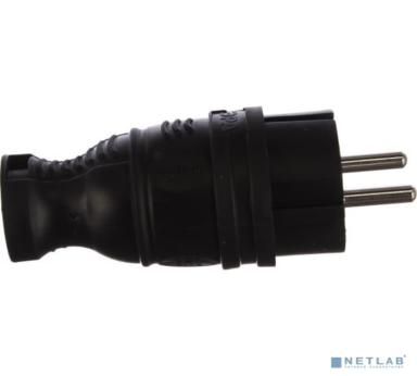 ЭРА Б0044540 Вилка V8-B-IP44 каучуковая с заземлением прямая 16A IP44 черная