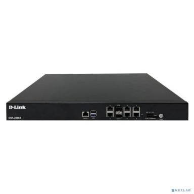 D-Link DSA-2208X/A1A Сервисный маршрутизатор с 6 настраиваемыми портами 10/100/1000Base-T и 2 портами 10GBase-X SFP+