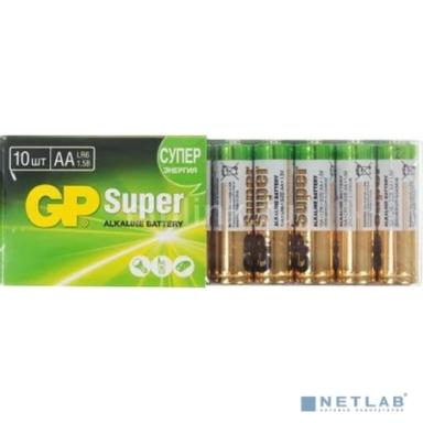 Алкалиновые батарейки GP Super Alkaline 15А АA - 10 шт. в спайке