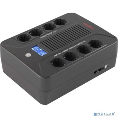 Линейно-интерактивный ИБП ДКС серии Info PDU, 800 ВА/480 Вт, 1/1,8xSchuko, LCD, 1x8Aч
