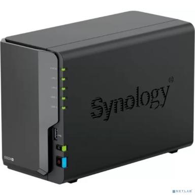 Synology DS224+ Сетевое хранилище DC 2,0GhzCPU/2GB(upto6)/RAID0,1/up to 2HDDs SATA(3,5' 2,5')/2xUSB3.2/2GigEth/iSCSI/2xIPcam(up to 25)/1xPS /1YW (repl DS220+) 