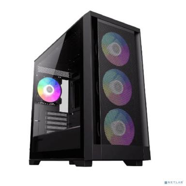 GameMax Корпус DEFENDER MB без БП (MICRO ATX,Черн.,Зак. стекло, USB3.0, 4*120мм ARGB)