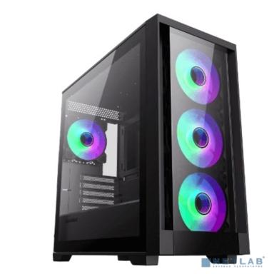 GameMax Корпус DEFENDER TG без БП (Micro ATX,Черн,USB3.0,Зак.стекло,4*120 ARGB)