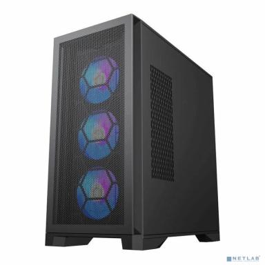 GameMax Корпус LEADER без БП (ATX, Черн., USB3.0, Type-C, Зак.стекло,6*120мм ARGB)