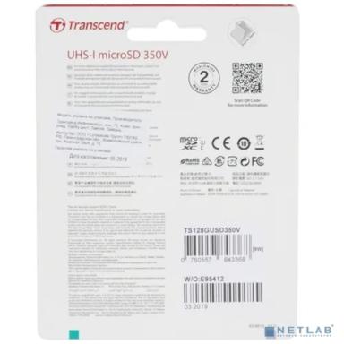 Micro SecureDigital 128GB Transcend w/ adapter U1, High Endurance (TS128GUSD350V)