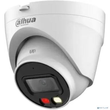 DAHUA DH-IPC-HDW1239VP-A-IL-0280B Уличная турельная IP-видеокамера SmartDualLight 2Мп, 1/2.8” CMOS, объектив 2.8мм, обнаружение людей, микрофон, ИК 30м, LED 20м, IP67, металл