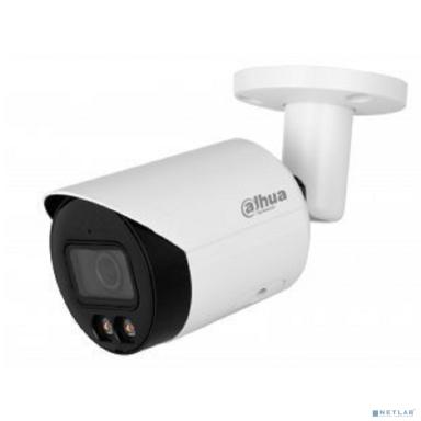 DAHUA DH-IPC-HFW2249SP-S-LED-0280B Уличная цилиндрическая IP-видеокамера FullColor 2Мп, 1/2.8” CMOS, объектив 2.8мм, видеоаналитика, микрофон, LED 30м, IP67, металл
