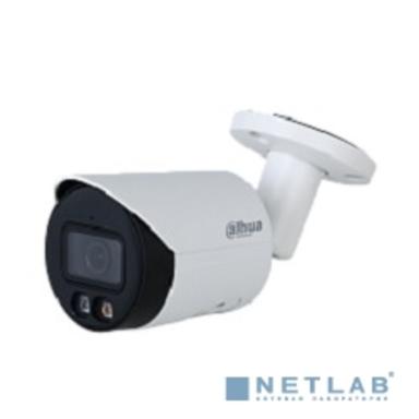 DAHUA DH-IPC-HFW2249SP-S-LED-0360B Уличная цилиндрическая IP-видеокамера FullColor 2Мп, 1/2.8” CMOS, объектив 3.6мм, видеоаналитика, микрофон, LED 30м, IP67, металл