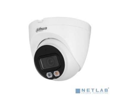 DAHUA DH-IPC-HDW2249TP-S-LED-0360B Уличная турельная IP-видеокамера FullColor 2Мп, 1/2.8” CMOS, объектив 3.6мм, видеоаналитика, микрофон, LED 30м, IP67, металл/пластик