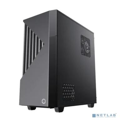 Gamemax Contac COC BG ATX case, black/grey, w/o PSU, w/2xUSB3.0, w/1x14cm ARGB front fan(GMX-FN14-Rainbow-C9), w/1x12cm ARGB rear fan(GMX-FN12-