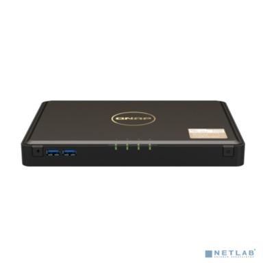 Сетевое хранилище без дисков/ SMB QNAP TBS-464-8G NAS  4-bay M.2 NVMe, Intel Celeron N5105 4-core/4-thread 2.0-2.9 GHz, 8 GB DDR4, 2 x 2.5 GbE, 2xUSB 3.2 Gen 1 port, 3xUSB 2.0 port, 2xHDMI Output