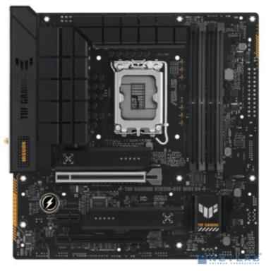 ASUS TUF GAMING B760M-BTF WIFI D4 (Socket 1700, mATX  4xDDR4(128GB), DP/HDMI, 1xPCIe 5.0x16/1xPCIe 4.0x16/1xPCIe 4.0, 1xLAN (2.5GbE), Wi-Fi, BT, 4xSATA 6Gb/s, 3xM.2, 3xType-C, 3xUSB 3.2, 4xUSB 2.0)