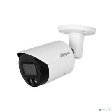 DAHUA DH-IPC-HFW2449SP-S-LED-0360B Уличная цилиндрическая IP-видеокамера FullColor 4Мп, 1/2.9” CMOS, объектив 3.6мм, видеоаналитика, микрофон, LED 30м, IP67, металл