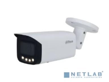 DAHUA DH-IPC-HFW5449TP-ASE-LED-0600B Уличная цилиндрическая IP-видеокамера Full-color с ИИ 4Мп, 1/1.8” CMOS, объектив 6.0мм, видеоаналитика, LED-подсветка до 60м, IP67, ePoE, корпус: металл