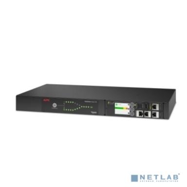 Стоечный автоматический переключатель ввода резерва/ APC Netshelter Rack Automatic Transfer Switch, 1U, 10A, 230V, C14 IN, 12 C13 OUT, 50/60Hz