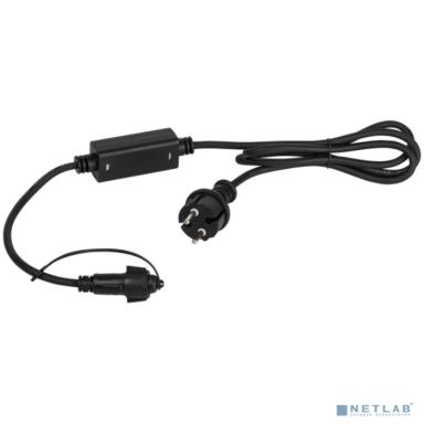 ЭРА Б0051881 Шнур питания ERAPS-K800 для гирлянд IP65 800 Вт 6А каучук черный IP65