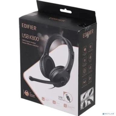 Edifier K800 USB черный 2.8м накладные USB оголовье