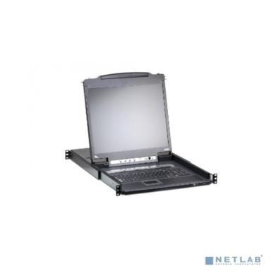 16-портовый IP KVM-переключатель с ЖК-дисплеем Slideaway/ATEN/ SINGLE RAIL 16P PS/2-USB LCDKVMP 17INCH WIH IP