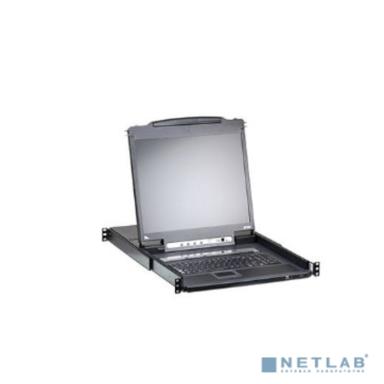 16-портовый IP KVM-переключатель с ЖК-дисплеем Slideaway/ATEN/ SINGLE RAIL 16P PS/2-USB LCDKVMP 19INCH WIH IP