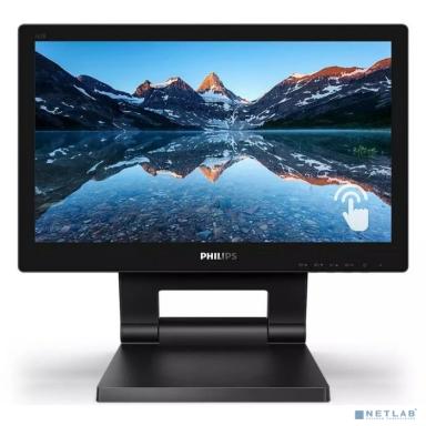 LCD PHILIPS 15.6" 162B9T B Line черный {TN Touch 1366x768 60Hz 16:9 глянцевая HAS 220cd 90/60 VGA DVI HDMI DP USB  M/M}