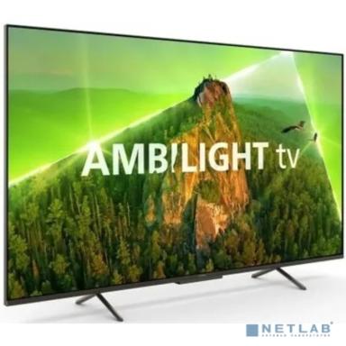 Philips 43PUS8108/60, 4K Ultra HD, серебристый, СМАРТ ТВ, New Philips Smart TV