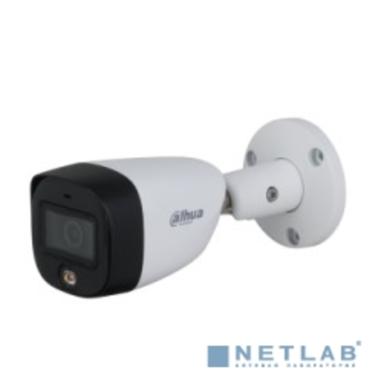 DAHUA DH-HAC-HFW1209CLP-LED-0280B-S2 Уличная цилиндрическая HDCVI-видеокамера с интеллектуальной двойной подсветкой 2Мп, объектив 2.8мм, ИК 20м, LED 20м, IP67, корпус: металл, быстрый монтаж