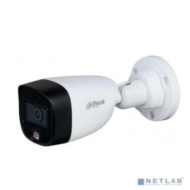 DAHUA DH-HAC-HFW1209CLP-LED-0360B-S2 Уличная цилиндрическая HDCVI-видеокамера с интеллектуальной двойной подсветкой 2Мп, объектив 3.6мм, ИК 20м, LED 20м, IP67, корпус: металл, быстрый монтаж