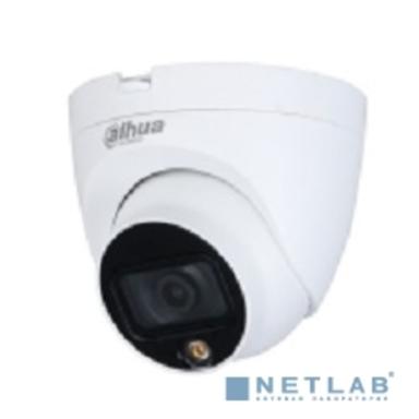 DAHUA DH-HAC-HDW1209TLQP-A-LED-0280B-S2 Уличная турельная HDCVI-видеокамера Full-color Starlight 2Мп, объектив 2.8мм, LED 20м, IP67, корпус: металл, пластик, быстрый монтаж