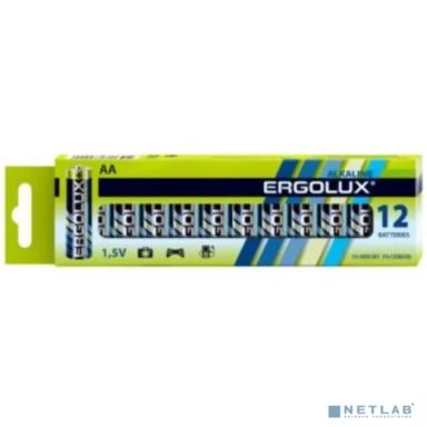 Ergolux Alkaline  BP12 LR6  (ПРОМО, LR6 BP12, пальчиковая батарейка АА 1.5В)