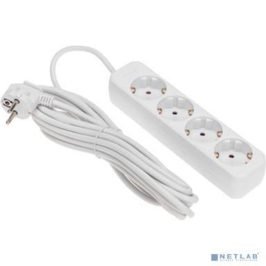 Rexant  13-4027 Удлинитель STANDARD 4 гнезда, 5м, 3х1,0мм?, с/з, белый 