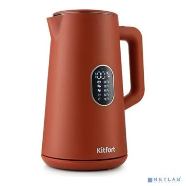 Чайник электрический KITFORT KT-6115-3, 1800Вт, красный