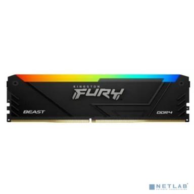 DDR4 16GB 3200MHz Kingston KF432C16BB12A/16 Fury Beast RGB RTL Gaming PC4-25600 CL16 DIMM 288-pin 1.35В dual rank с радиатором Ret