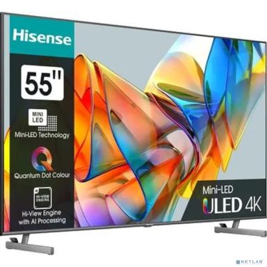 Hisense 55" 55U6KQ темно-серый 4K Ultra HD 60Hz DVB-T DVB-T2 DVB-C DVB-S DVB-S2 USB WiFi Smart TV (RUS)