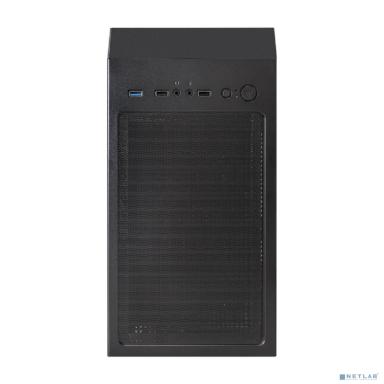 Exegate EX296075RUS Корпус Miditower ExeGate EVO-8243-EVO800 (ATX, БП EVO800RGB с вент. 12 см, 2*USB+1*USB3.0, черный, 3 вент. с RGB подсветкой, боковая панель - закаленное стекло)