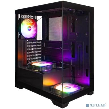 1STPLAYER MIKU Mi7 Black / ATX / 3x120mm LED fans / Mi7-BK-2F1R-1F1