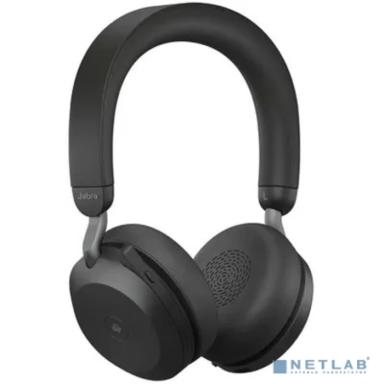 Наушники с микрофоном Jabra Evolve2 75, Link380a MS Stereo Black черный накладные BT/Radio оголовье (27599-999-999)
