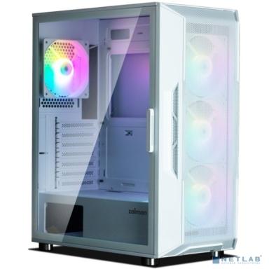 ZALMAN I3 NEO White, без БП, боковое окно (закаленное стекло), белый,  ATX