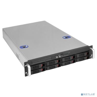 Exegate EX296380RUS Серверный корпус ExeGate Pro 2U660-HS08 <RM 19", высота 2U, глубина 660, БП 1200ADS, 8xHotSwap, USB>
