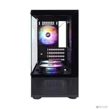 1STPLAYER MIKU Mi2-A Black / mATX / 3x120mm LED fans / Mi2-A-BK-2F1R-1F1/2F1