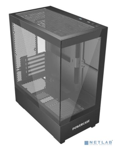 Powercase Vision Micro M, Tempered Glass, чёрный, mATX  (CVMMB-L0) 