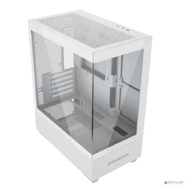 Powercase Vision Micro M, Tempered Glass, белый, mATX  (CVMMW-L0)