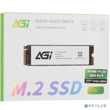 Накопитель SSD AGi PCIe 4.0 x4 1TB AGI1T0G43AI818 M.2 2280
