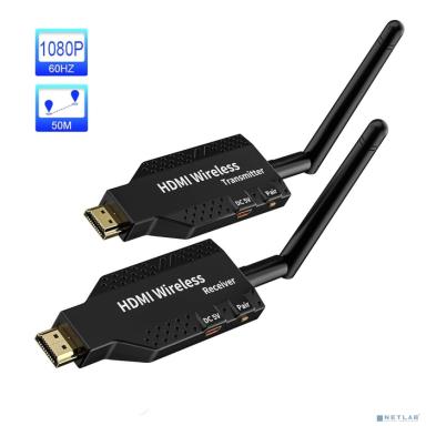 ORIENT VE056, WiFi HDMI Extender (Tx+Rx), HDMI беспроводной удлинитель до 50 м, HDMI 1.3, 1080p@60Hz, HDCP1.2, питание от USB (31371)