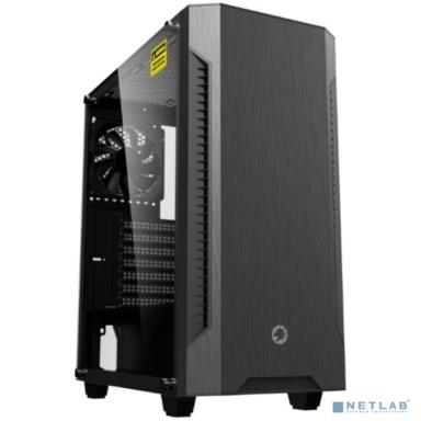 Gamemax Fortress TG ATX case, black, w/o PSU, w/1xUSB3.0+1xUSB2.0, w/2x12cm black silent front fans (GMX-WFBK-BK), w/1x 12cm black silent rear fan (GMXWFBK-