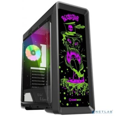 Gamemax RockStar 1 ATX case, black, w/o PSU, w/1xUSB3.0+1xUSB2.0, w/1x12cm ARGB GMX-12-CBB rear fan
